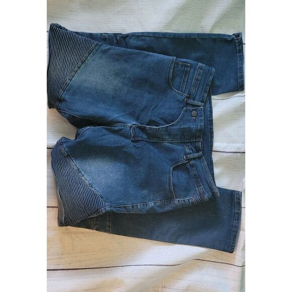 CTBQiTom Motorcycle Motocross Riding Jeans Knee and Hip Protector Pocket Sz M - Picture 5 of 10